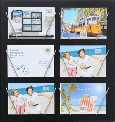 Deknudt Frames multifotolijst S68EK2 P6 - zwart - hout - 6x 10x15 cm