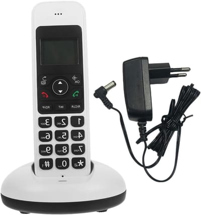 Draadloze Telefoon - Seniorentelefoon Huistelefoon - Eenvoudig Bellen - Grote Knoppen - 16.2 x 5 x 2.7 cm - Zwart