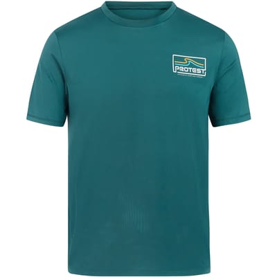 Protest PRTDonald - UV shirt Heren - Surf T-shirt - Korte mouwen - Ronde hals - Normale pasvorm - Blauw