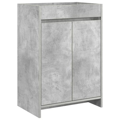 vidaXL - Badkamer - Onder - Het - Wastafel - Kast - Betongrijs - 56 - x - 37,5 - x - 81 - cm