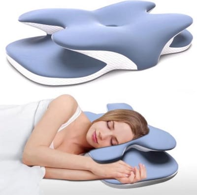 Ergonomisch Traagschuim Kussen voor Nekpijn - Verstelbaar Cervicaal Kussen voor Achterdwarsliggers en Slaapcomfort