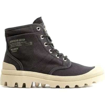 Hoge Sneakers Palladium Bottines Pallabrousse Workwear sergé de coton