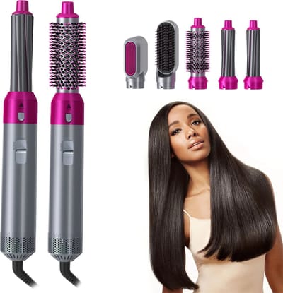 Krultang - Haarfohn - 5 in 1 - Airstyler - Krulborstel - Stijltang - Volume geven - Gladmaken - Haar krullen - Automatische krultang - Stijltangen - Multi Styler - Föhn - Fohn borstel - Krultang 5 in 1