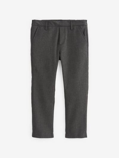 Next - Jongens - Formele skinny schoolbroeken met stretchy elastische tailleband - Grijs