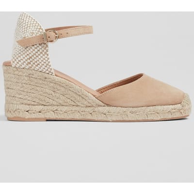 LK Bennett Cs Marissa Buckle Espadri Trench Maat: 35 | Sandalen Outlet | Dames | Beige