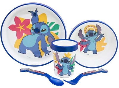 Disney - Lilo & Stitch - Kinderservies - Servies - Ontbijtset - 5-delig - Kunststof