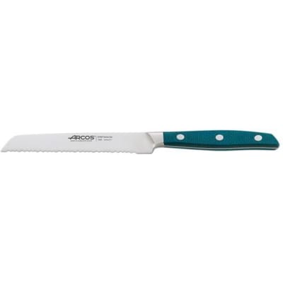 Couteau à tomate - Arcos - Brooklyn - 13cm - Acier inoxydable - Manche en micarta turkoois