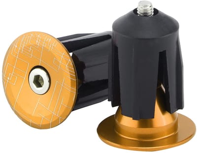 Dailygoods- Bar End Plugs Aluminium - 2 Stuks - Verstelbare Grip - Voor MTB/BMX/Racefiets - Binnendiameter 15,9-21,4 mm - Duurzaam en Lichtgewicht - Fietsstuurpluggen