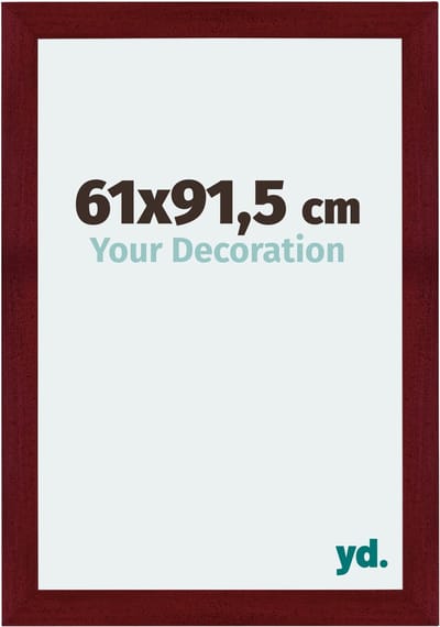 Your Decoration - Fotolijst 61x91,5 cm - MDF - Wijnrood Geveegd - Mura
