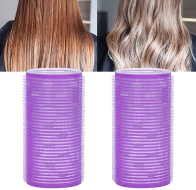 JHUBERS- Krulspelden Zelfklevend - Handig voor Thuis - Sterke Grip - 5x10cm - Voor Losse Krullen - Fysiek Krullend Haar - Haarrollers