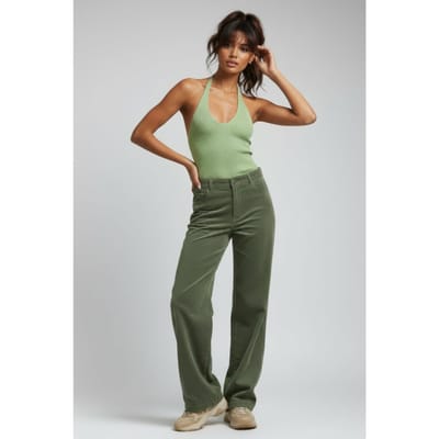 Scotch & Soda Rib Racer Knitted Tank Pistachio Größe: L | Tanktops Outlet | Damen | Grün