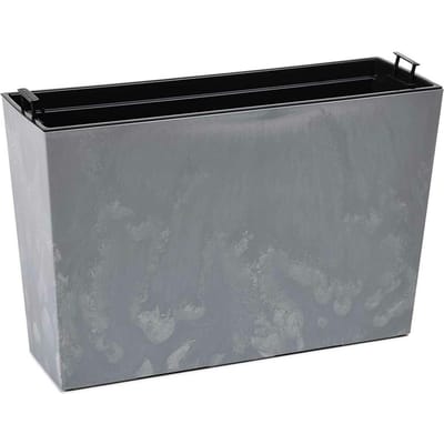 GreenHome BetonLine - Plantenbak - Grote maat - Betonlook design - Met irrigatiesysteem - 36x56cm