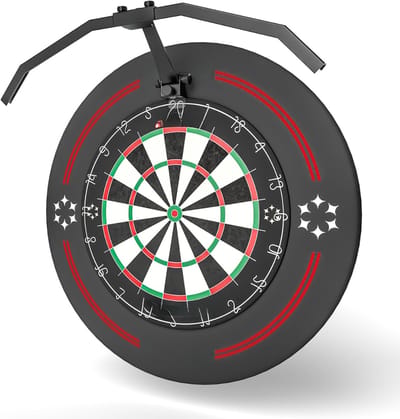 AHD® Dartbord Verlichting - Dartbord Licht - Dartbord Verlichting Led Surround - Zwart - ‎62cm x 62cm x 15cm