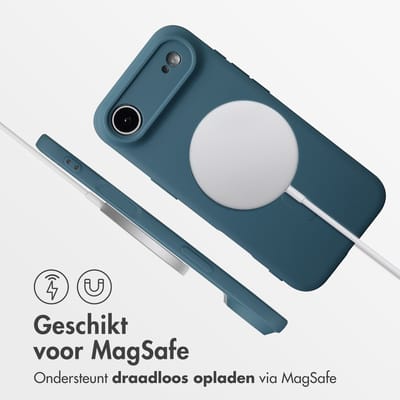 imoshion Hoesje - Geschikt voor Apple iPhone 17 Air - Color Backcover geschikt voor MagSafe - Donkerblauw