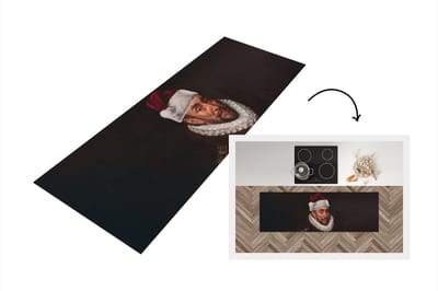 Keukenloper - Loper keuken - Willem van Oranje - Kerstmuts - Kunst - 150x50 cm - Keukenloper vinyl