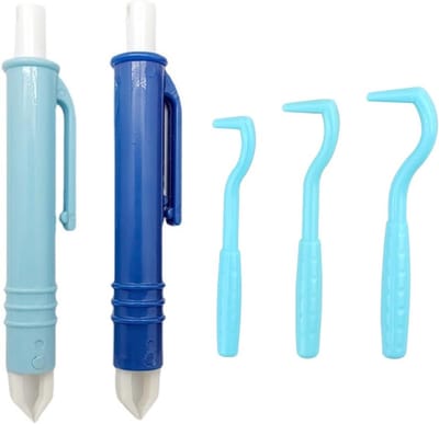 Famanu - Set met 3 haken voor het verwijderen van teken en 2 pincetten voor het eenvoudig en veilig verwijderen van teken van elke grootte, voor honden, katten, en huisdieren