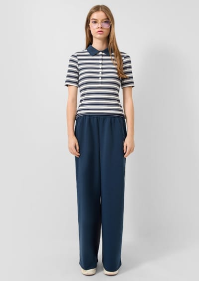 Q/S designed by - Dames broek - Maat W34 x L32 - Vrouwen - MARINE - zak voering