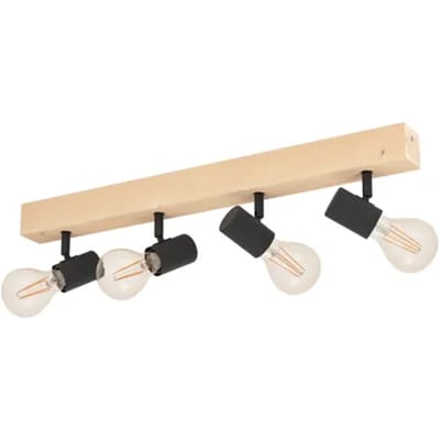 Eglo Opbouwspot Townshend 3 - Zwart - 63cm - 4xe27