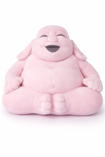 Buddha knuffel – 20 cm – Baby Knuffel – Geboortecadeau – Zachte Pluche Knuffel – Kraamcadeau & Geboortecadeau Baby – Roze