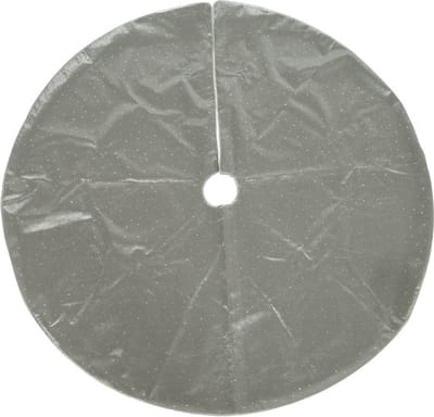 Decoris Kerstboomrok - zilver - D120 cm - polyester - kerstboom kleed - rok voor kerstboom - Kerstversiering/kerstdecoratie