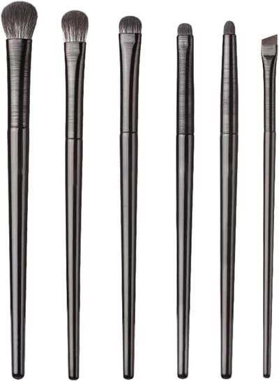 Oogpenseelset - make-up - oogschaduw - kwastenset - blender - oogkwastenset - blending kwast - set make-up kwasten - oogmake-up - 6 stuks - kwaliteitskwasten - smudge kwast