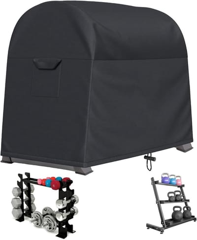 Halterstandaard Hoes - Gewichtenrek Beschermhoes - Fitness Apparatuur Beschermen - Vuilafstotend Waterdicht - 102 x 635 x 89 cm - Grijs