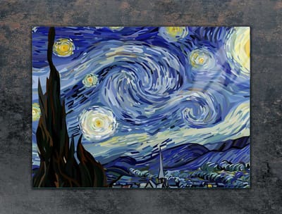 TMK ArtDeko Serie - Glazen Beschermplaat voor Fornuis - 70x52 cm - Multifunctioneel