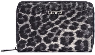 L.CREDI portemonnee Sigal Zip Around Wallet Black / Mix zwart