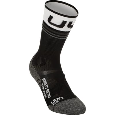 UYN Runner'S One Mid Hardloopsokken Dames-Zwart,Wit