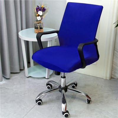 Effen Kleur Elastische Armleuning Kantoorstoelhoes Stretch Eenvoudig Materiaal Computerstoel Beschermhoezen Wasbare Decoratieve Draaistoel Beschermers 1 piece