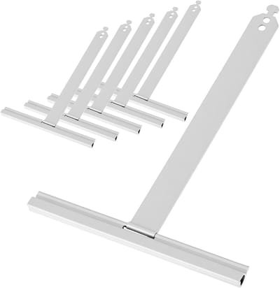 Rolluik Ophangveer - Roldeurveer Set - Rolluik Reparatie - Roestbescherming - 150x190mm - Wit