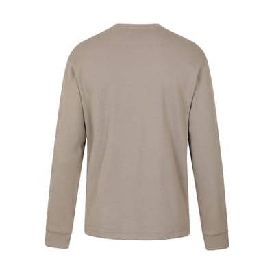 Mountain Warehouse Heren Tillsbury Textured Waffle Crew Neck Sweatshirt met lange mouwen (Donker Beige)