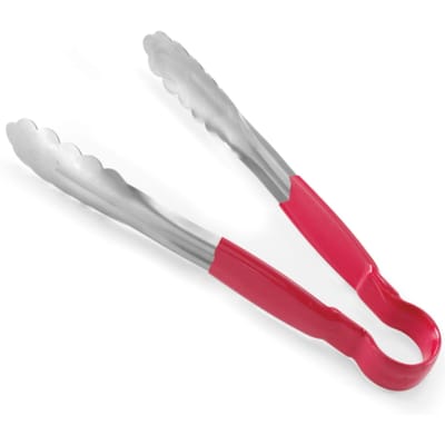 HENDI Serveertang – HACCP Norm – Rood – 300 mm – Roestvrij staal