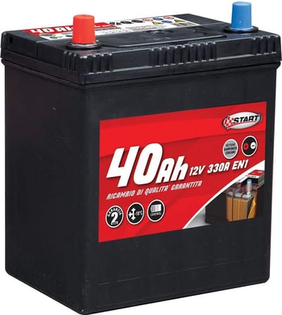 40Ah Startautobatterij voor Japanse en Koreaanse Voertuigen Linkerpool