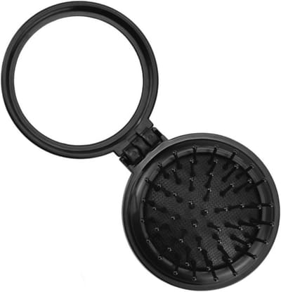 Mini Haarborstel voor Reizen, Opvouwbare Borstel, Ideaal voor Thuis en Op Reis, Vermindert Statistische Elektriciteit, Massages Scalp, Compact en Handig
