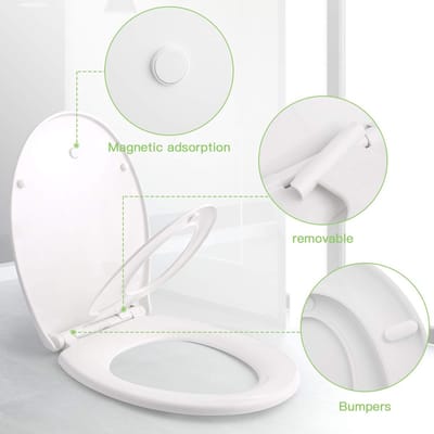Toiletbril - Badkameraccessoire 44.7L x 37.1W centimetres