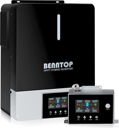 Hybride Zonne-energie Omvormer 5500 W - 48 V, 220/230 V, Pure Sinus Off-Grid met 120 A MPPT