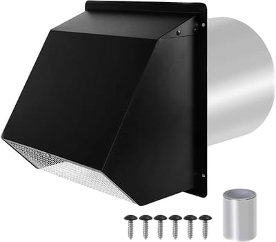 Droger Ventilatierooster - Buitenluik - Luchtstroom Verbeteren - Gegalvaniseerd Staal - 8 inch - Meerdere kleuren