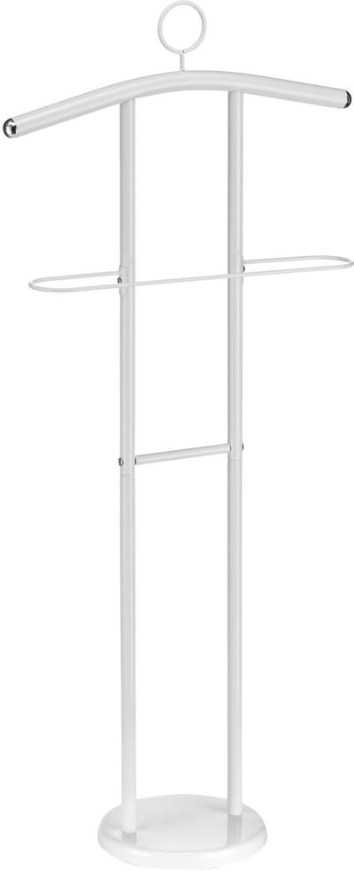 Kledingrek GÜNTHER met kleerhanger en broekenrek in wit