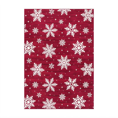 Kerst Vloerkleed 140x200 cm - Antislip Tapijt - Rood