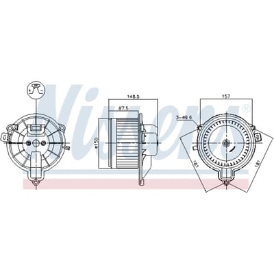 Interieurventilator NISSENS 87572