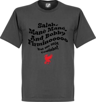Salah, Mane Mane And Bobby Firminooooo T-Shirt - Grijs - L