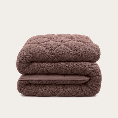 HappyBed Dekbed zonder overtrek 140x200 - Teddy - Wasbaar dekbed - Dekbed zonder hoes - Hoesloos Dekbed - Brown