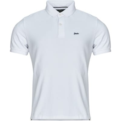 Superdry Classic Pique Poloshirt Relaxed Pasvorm White Grootte: S