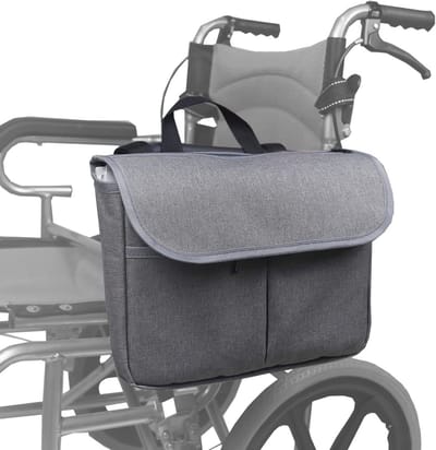 Stevige zijrolstoeltas met grote capaciteit voor rolstoel en walker accessoires