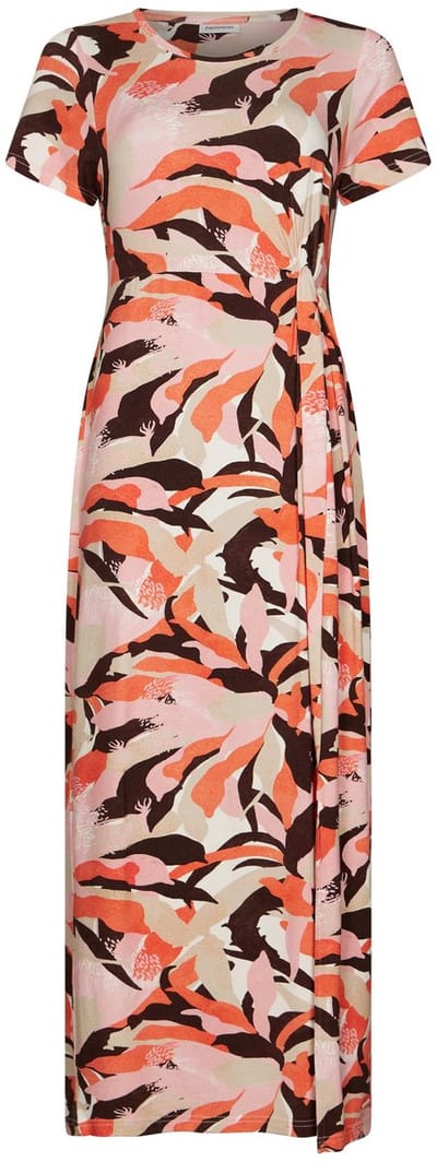 Pastunette - Maxi Jurk - Coastal Coral - Viscose - Beige/Roze/Multi - Maat 36