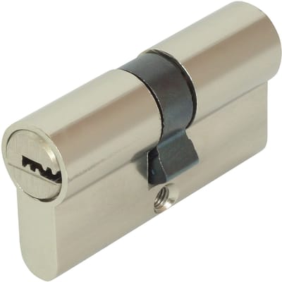 DOMINO HOMER 31/31 - Symmetrische Profielcilinder - Zilver Nikkel - Insteekslot deurslot - 5 boorsleutels Aluminium