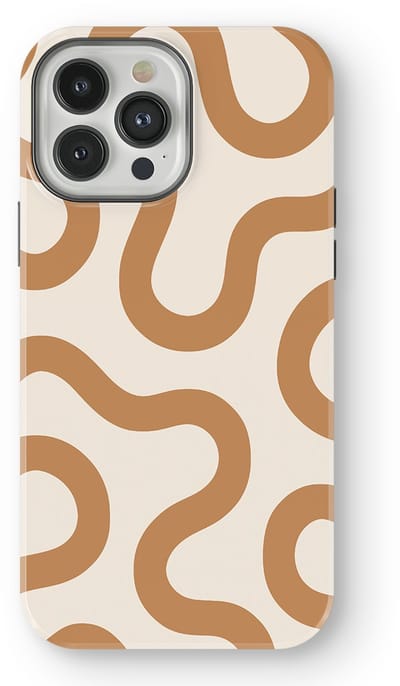 DripCase Motion Flow Tough Hoesje geschikt voor iPhone 13 Pro | Backcover met Mag | Trendy Design | Valbescherming | Warm Whisper