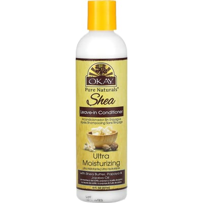 Okay Pure Naturals, Ultra Moisturizing Leave-In Conditioner, Shea, 8 fl oz (237 ml) beige