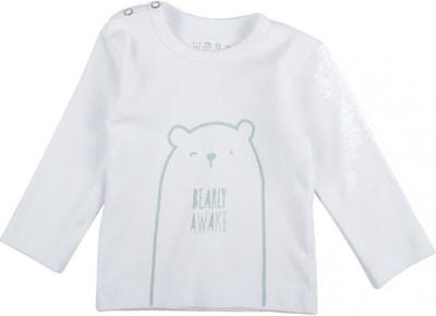 Plum Plum Bearly Awake T-shirt White Mt 62/68